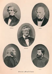 Stora musiker - tavla II., 1895