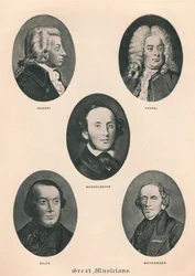 Stora musiker - tavla IV, 1895