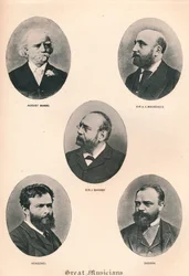 Stora musiker - tavla VIII., 1895