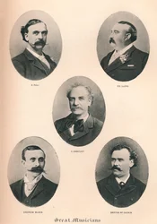 Stora musiker - tavla VI, 1895