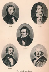 Stora musiker - Tavla XIII., 1895