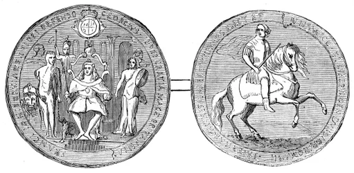 George II:s stora sigill, mitten av 1700-talet, 1800-talet