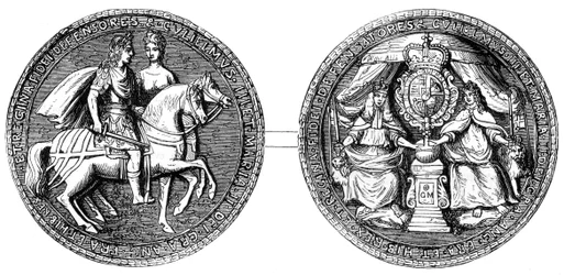 Vilhelms och Marias stora sigill, 1800-talet