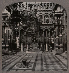 Grekisk katedral i Heliga gravskyrkan, Jerusalem, c1900