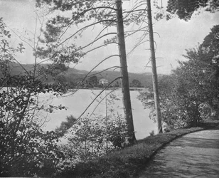 Green Island, Lake George, delstaten New York, USA, c1900.