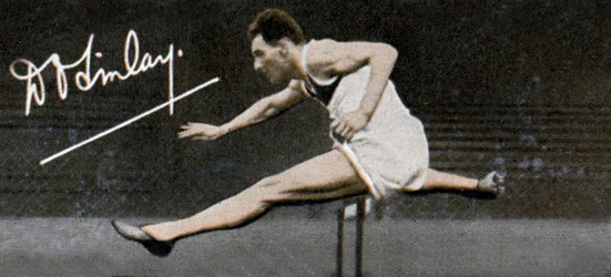 Gruppkapten Donald Don Osborne Finlay, Storbritannien och olympisk häcklöpare, 1935