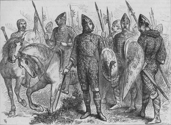 Grupp av normandiska soldater A.D. 1066, c1880