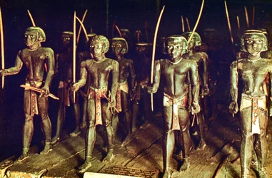 Grupp av nubiska soldater, Egypten