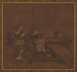 Zhou can G från GU Case Yuan, Ming-dynastin, 1368-1644.