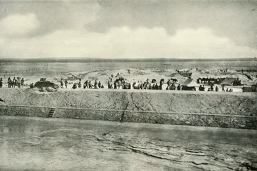 Bevakning av Suezkanalens stränder, 1919.