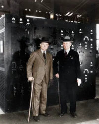 Guglielmo Marconi och David Sarnoff, 1933