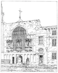 Guildhall Chapel, King Street, Cheapside, London, 1886