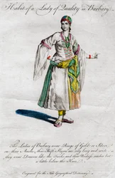 Habit of a Lady of Quality i Barbary, 1700-1800-talet