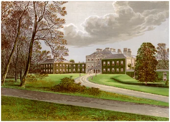 Haddo House, Aberdeenshire, hem för Earl of Aberdeen, c1880
