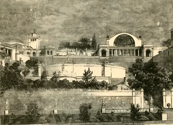 Hadrians villa i Tibur, 1890.
