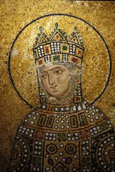 Hagia Sophia mosaikdetalj: Empress Zoe Istanbul Turquie