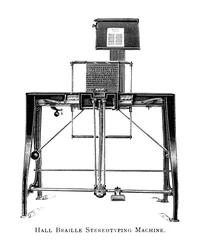 Hall Braille Stereotyping Machine, 1919