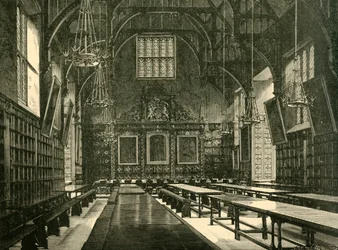 Hall of Trinity College, 1898.