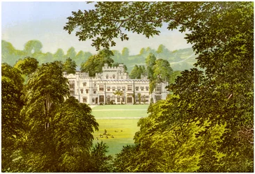 Hampton Court, Herefordshire, hem för familjen Arkwright, c1880
