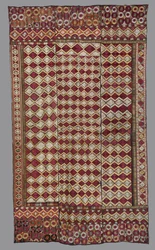 Hängande Phulkari arbete, ca. 1875-1900.