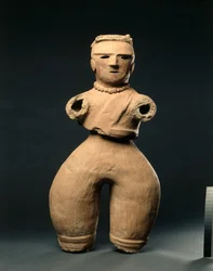 Haniwa Figur av en hona, ca. 500-tal.