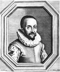Hans Lippershey, holländsk optiker krediterad för upptäckten av teleskopet, 1655