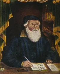Hans Sachs 1494-1576. Gravyr av Hans Weygel, 1934.