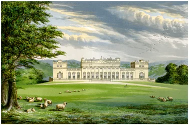 Harewood House, Yorkshire, hem för Earl of Harewood, c1880