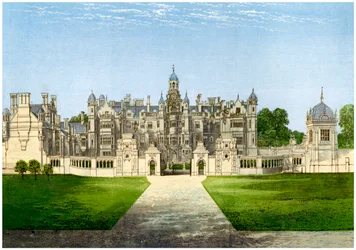 Harlaxton Manor, Lincolnshire, hem för familjen Gregory, c1880