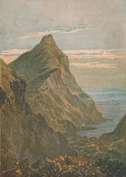 Hartland Point. Nära Clovelly, North Devon, 1864.