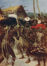 Harvest Dance, Nya Guinea, 1923.