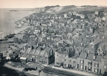 Hastings - Från East Hill, 1895