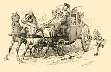 Han kallade till kusken att sluta, 1907.