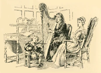 Han imiterade fiolspelet, 1907.