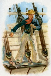 Heaving the lead, 1700-talet c1890-c1893
