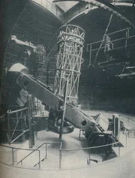 Häckad rund med stål och betong, 100-tumsreflektorn, c1935