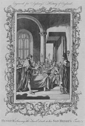 Henry II serverade den första maträtten till sin son Henrys bord, 1773.