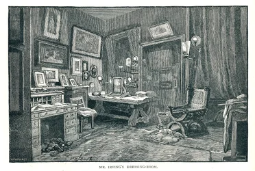 Henry Irvings omklädningsrum, 1891