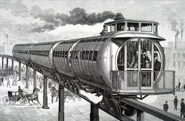 Henry Meiggs förhöjda monorail-system.