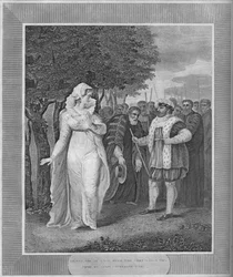 Henry VIII i raseri mot förbundskanslern som kom för att gripa Catherine Parr, 1838