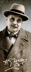 Herbert George HG Wells 1866-1946, engelsk författare, 1935