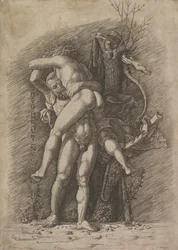 Hercules och Antaeus, ca. 1497.