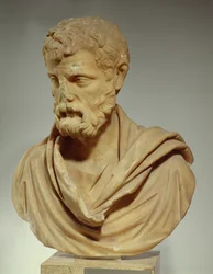Herodes Atticus, marmorhuvud, romersk