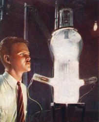 Högeffekts nät-glödrör, 1938