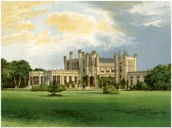 Highcliffe Castle, Dorset, hem för Marchioness of Waterford, c1880