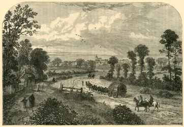 Highgate, från Upper Holloway, c1876.