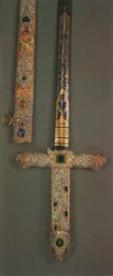 Grepp och skida av Jeweled State Sword, 1953