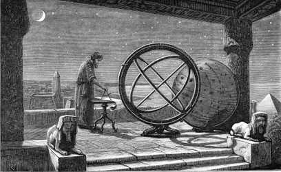 Hipparchos, antik grekisk astronom, 200-talet f.Kr., omkring 1880