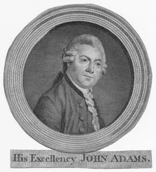 Hans excellens John Adams, c1783.