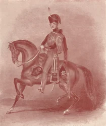 Hans kungliga höghet prins Albert, överste av de 11:e husarerna, 1800-talet, 1909
